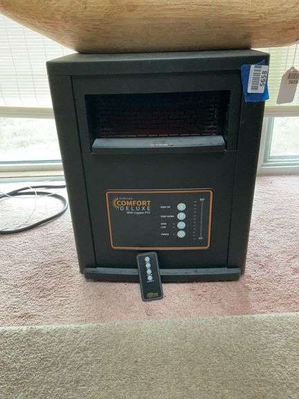AirNmore Comfort Deluxe electric space heater w remote