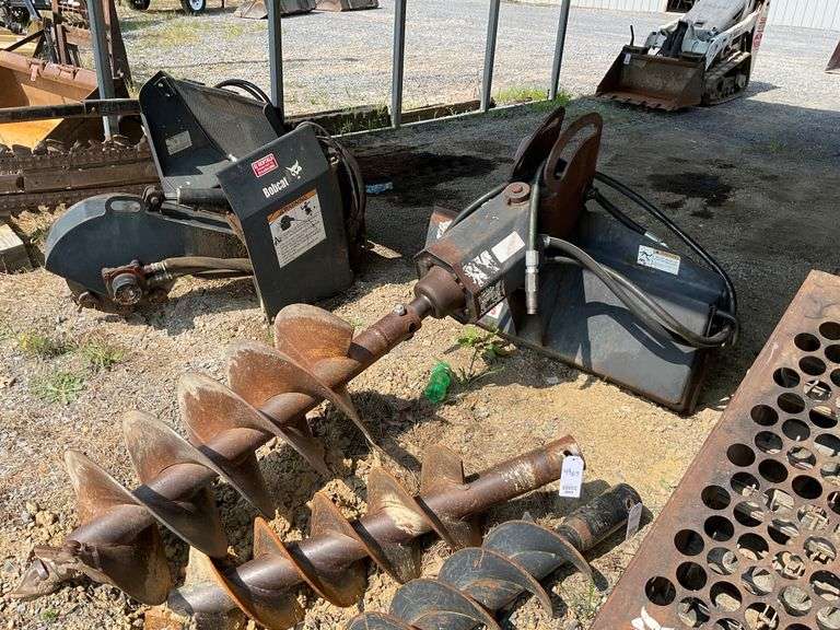 Bobcat auger for skid loader with 18" bit