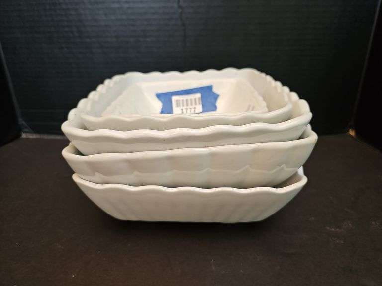 White Ironstone China - Four vegetable dishes