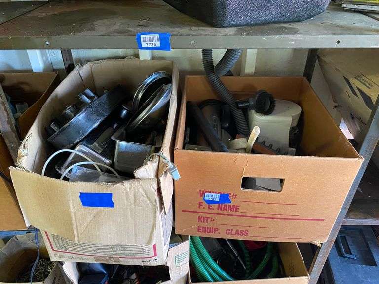 Contents of shelf: to include automotive parts, household goods, and more