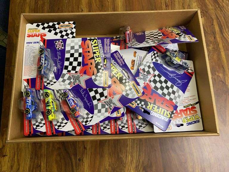 Nascar White Rose collectibles car models, in packages