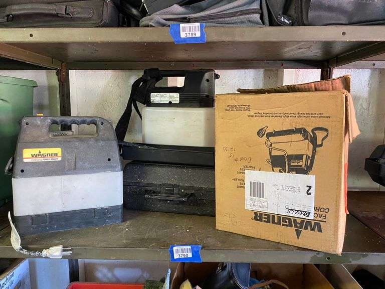 Contents of shelf: Wagner paint rollers