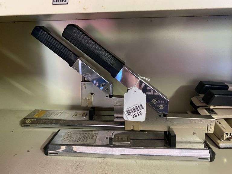 Two Power Arm heavy duty staplers