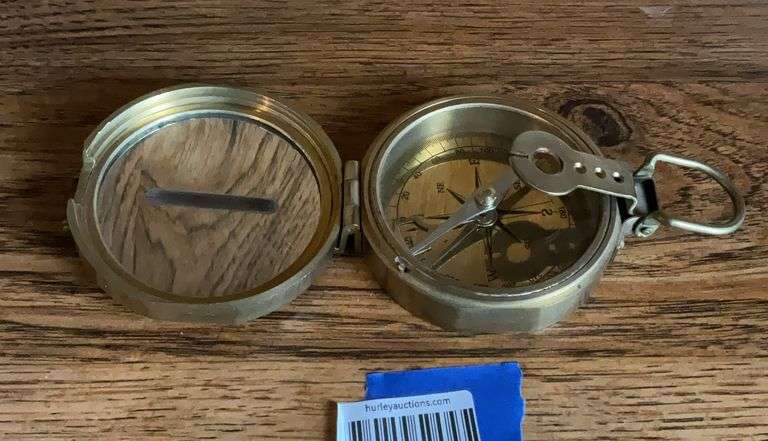 Brass nautical compass