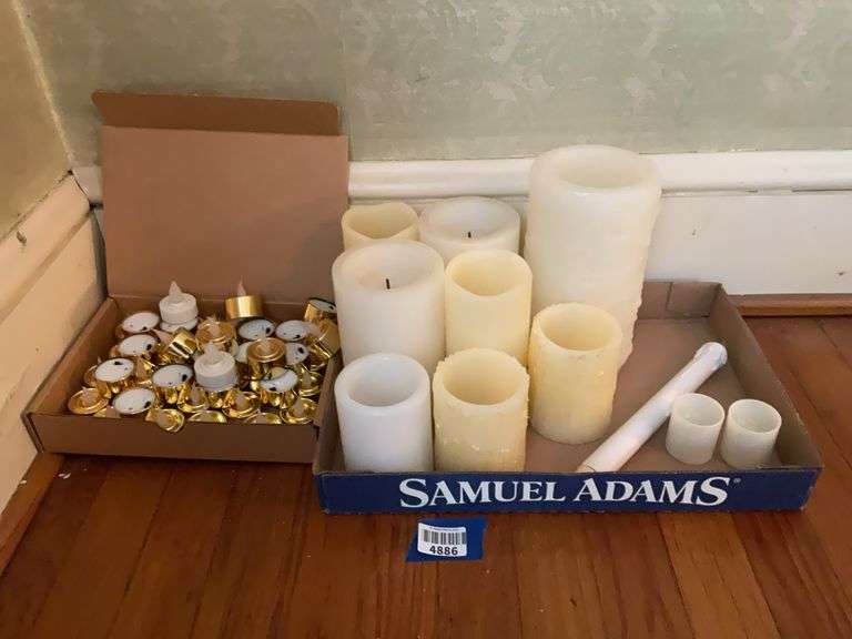 Battery votive and pillar candles