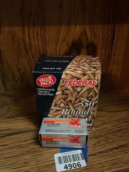 Ammo: Winchester and Federal .22 long rifle