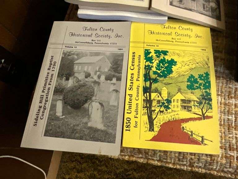 Fulton County and other history books, McConnellsburg Fire Company cups