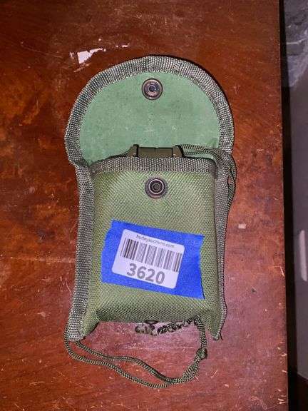 Military style sighting compass w/ pouch