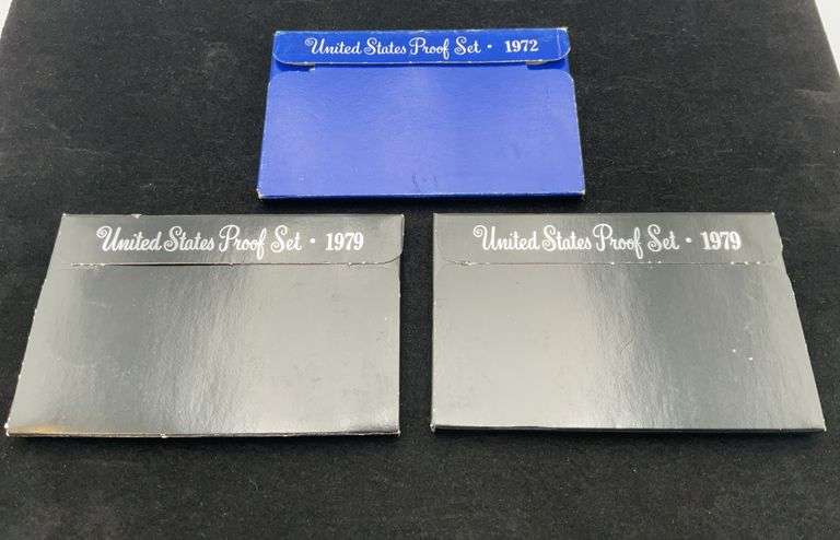3 United States Proof Sets - 1972 & (2) 1979