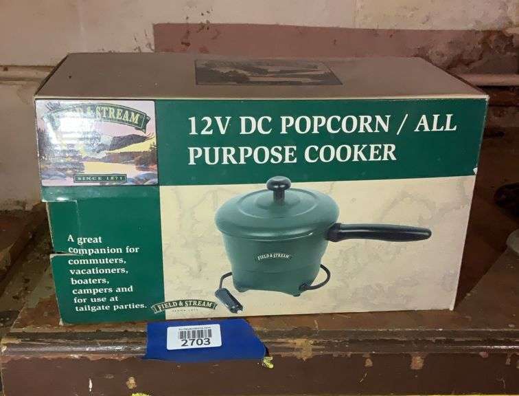 Dc Popcorn 12v DC popcorn/all purpose cooker - Hurley Real Estate & Auctions