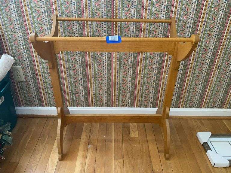 Hurley Rack Wooden quilt rack - Hurley Real Estate & Auctions