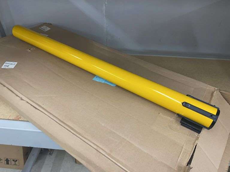 Queueway QPLUS-35-YA Barrier Post with Belt, 40