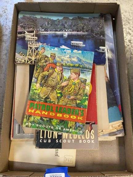 Paper collectibles: Scouting handbooks, postcards, Kennedy magazines ...