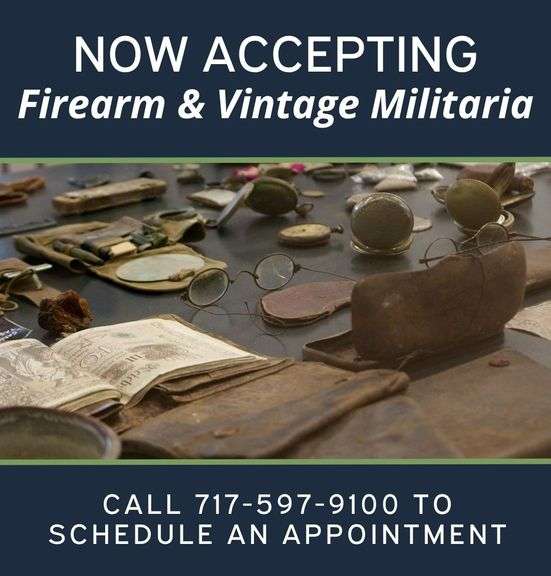 Now accepting firearms & vintage militaria consignments