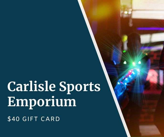Carlisle Sports Emporium - Voucher for $40 Gift Card, Valid for all attractions: Arcade, Virtual Reality, Lasertron Laser Tag, Indoor & Outdoor Go-Karts, Castle & Western Mini Golf - Valid thru 11/2/26