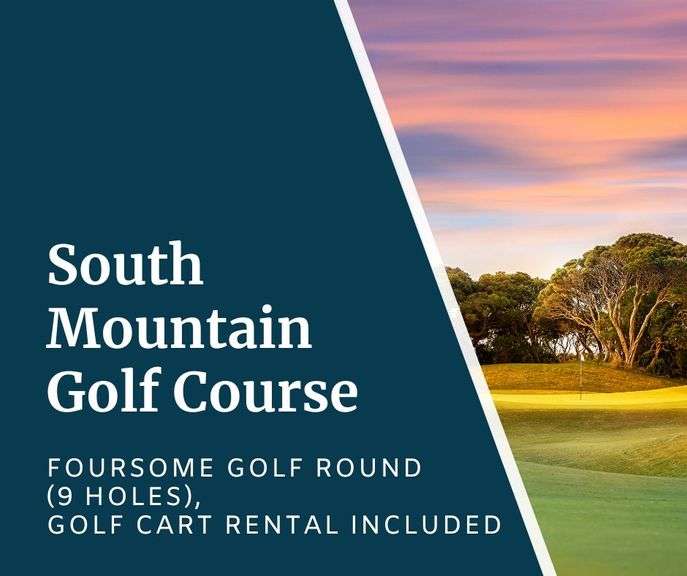 South Mountain Golf Course - (4) Certificates for 9 Holes of Golf each; golf cart rental included - Expire 5/1/27 - Value $88