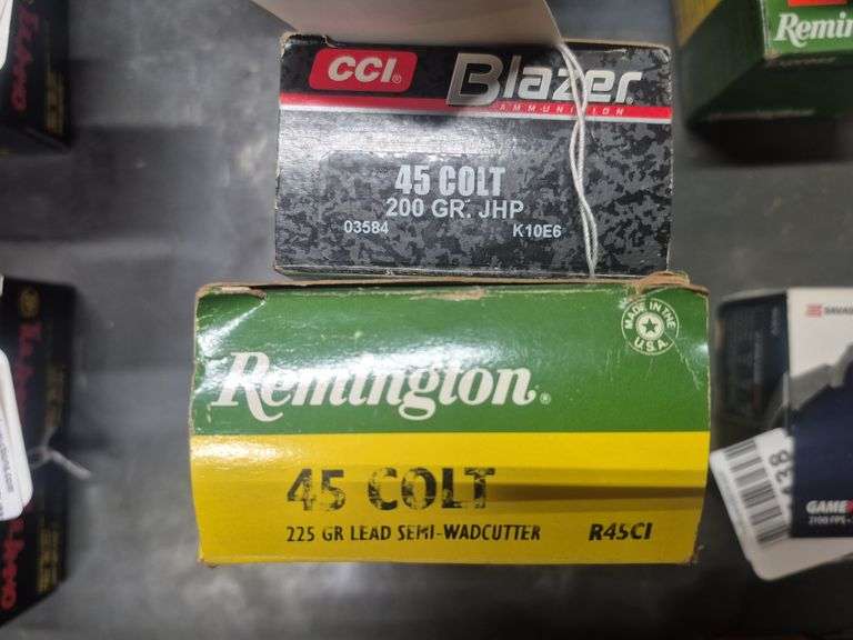 2 partial boxes .45 Colt ammo - Hurley Real Estate & Auctions