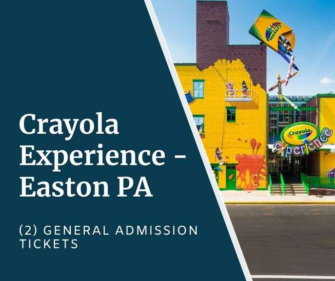 Crayola Experience - Easton PA - (2) General Admission Tickets - Expire 12/31/26 - Value $60