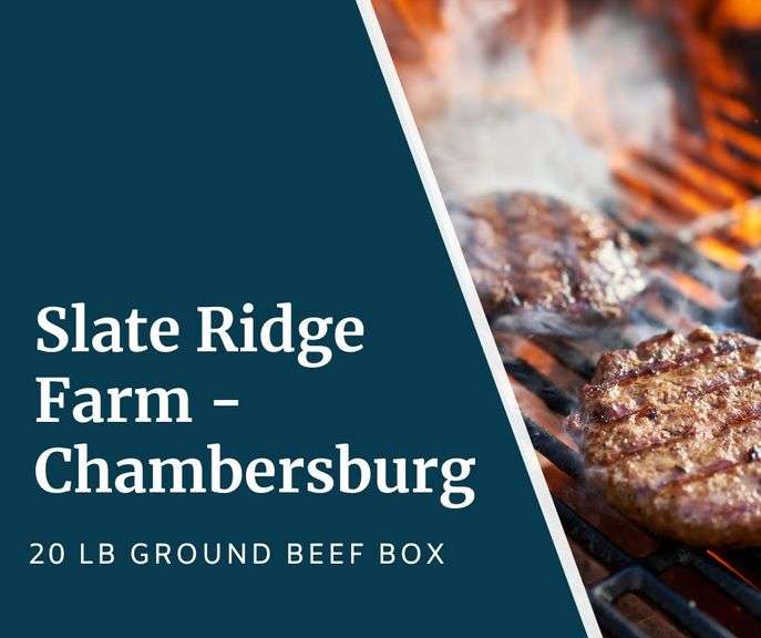 20 Lb Ground Beef Freezer Box from Slate Ridge Farm - Contains: (20) 1 lb packs Ground Beef