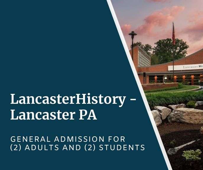 LancasterHistory - Lancaster - General Admission for (2) Adults (age 18+) and (2) Students (ages 11-17) to a Guided Tour of President James Buchanan's Wheatland and Self-Guided Access to Museum Exhibitions - Expires 05/2027 - Value $44