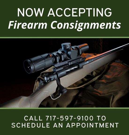 Now accepting firearm consignments for our Fall Sportsman's Auction