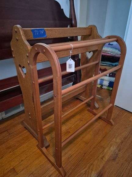 Hurley Rack Two wooden quilt racks - Hurley Real Estate & Auctions