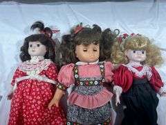 Group of Three 16-inch Dolls