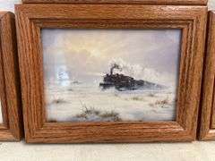 Framed Railroad Greeting Cards