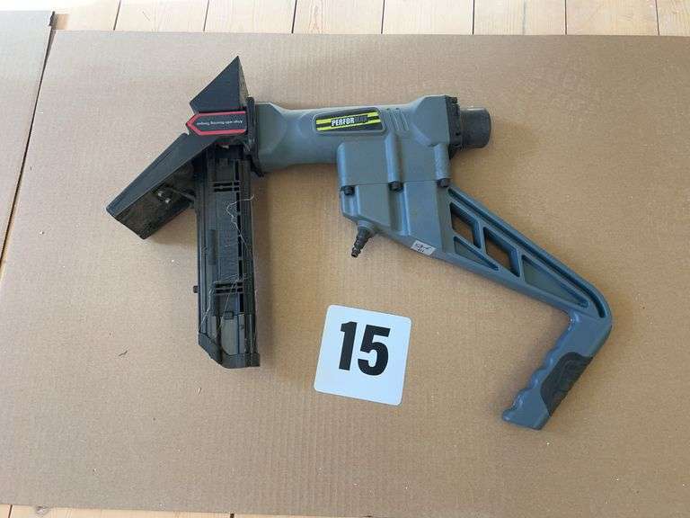 Performax Floor Nail Gun with Angle Bracket