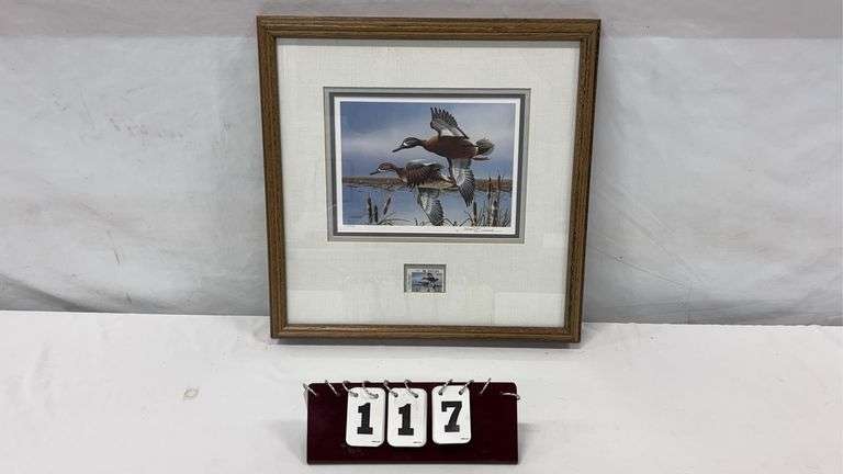 1992 Phillip Crowe Signed / Numbered / Framed Duck Stamp Print #192