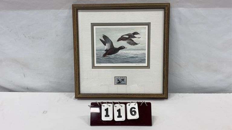 1988 Louis Frisino Signed / Numbered / Framed Duck Stamp Print #192