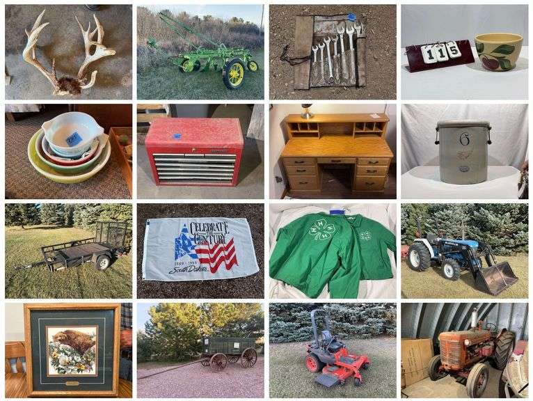 Tractors, Tools, Red Wing Stoneware, Antiques, Wildlife Art and Collectibles - ONLINE MOVING AUCTION