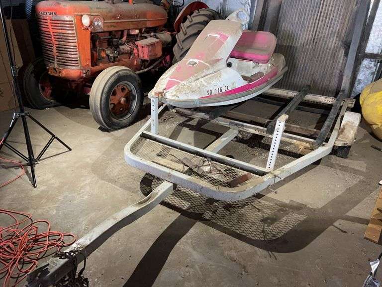 Kawasaki Jet Ski & Trailer - NO TITLE, Parts Only