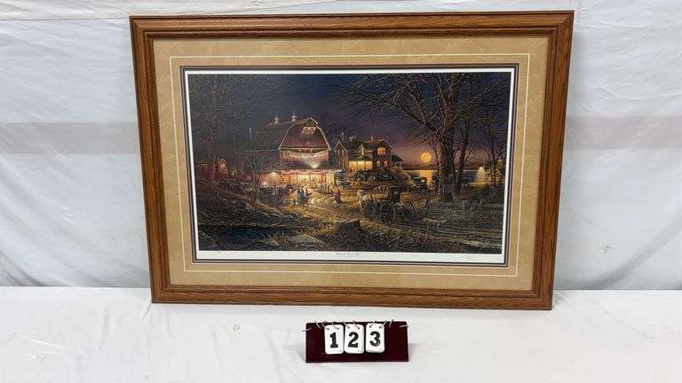 Terry Redlin "Harvest Moon Ball" Signed & Numbered Print w/ Conservation Framing