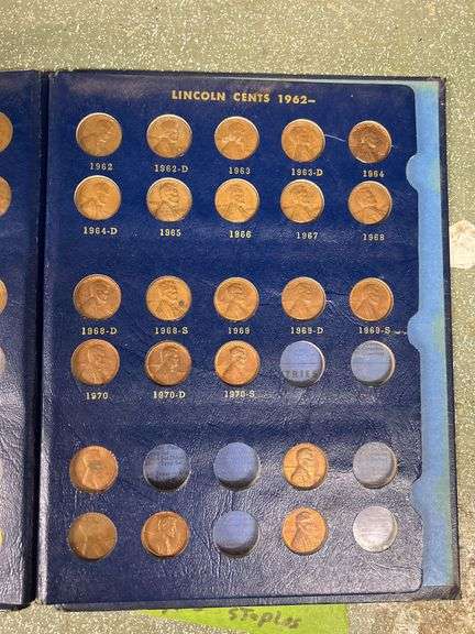 Post Office Coin Bank, State Quarters & Lincoln Cent Collections