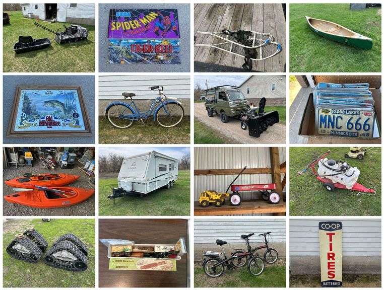 Mini-Truck, Camper, Sportsman Items, Collectibles & Tools