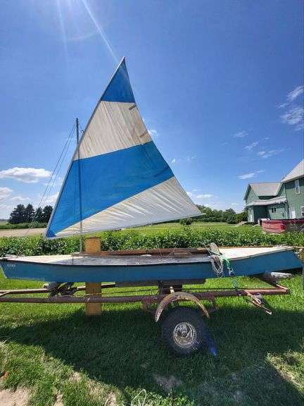 Homebuilt Sailboat & Trailer