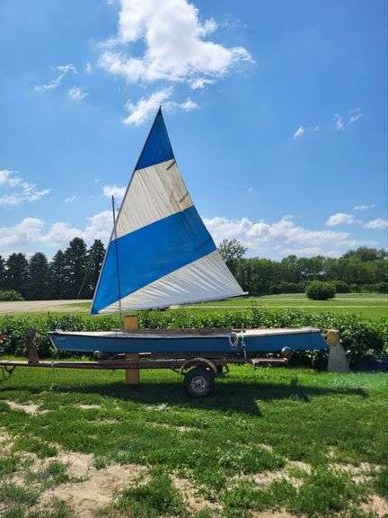 Homebuilt Sailboat & Trailer