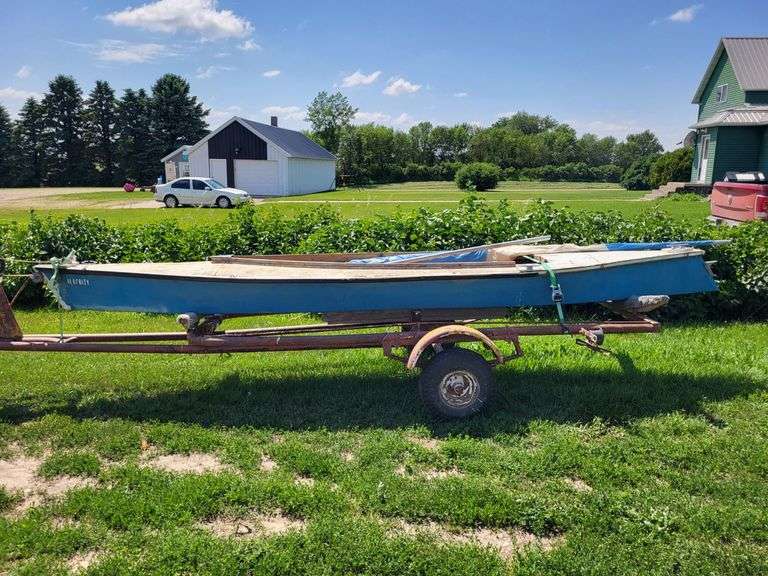 Homebuilt Sailboat & Trailer