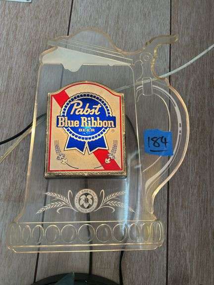 Pabst Blue Ribbon Beer Lighted Sign