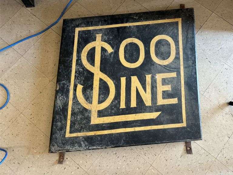 Wooden Soo Line Sign