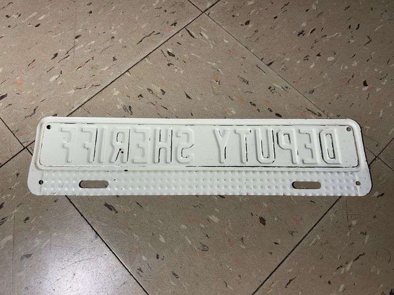 Deputy Sheriff License Plate Topper