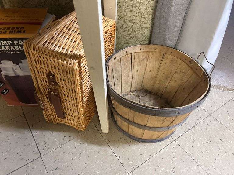 Small Yellow Table, Bread Box, Basket, Liquid Dispenser, & More