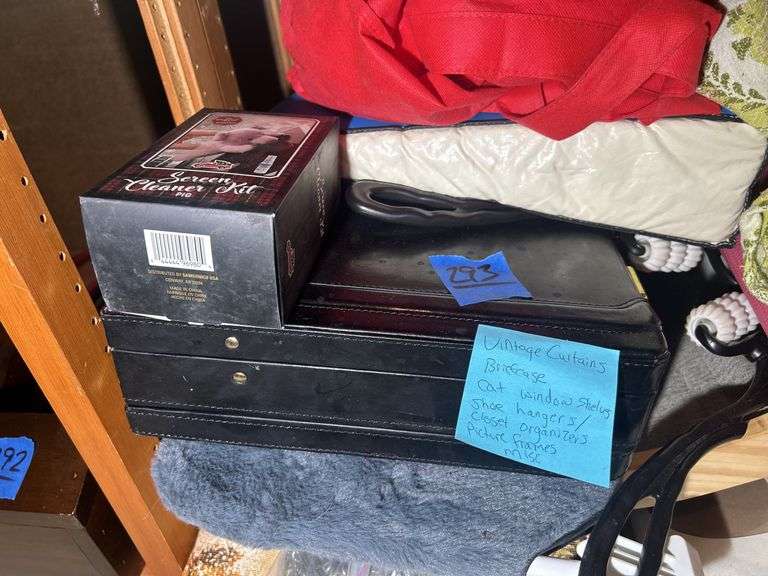 Curtains, Briefcase, Picture Frames, Shoe Closet Organizers, & More