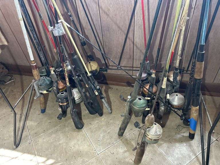 Zebco Display Rack with Rods & Reels