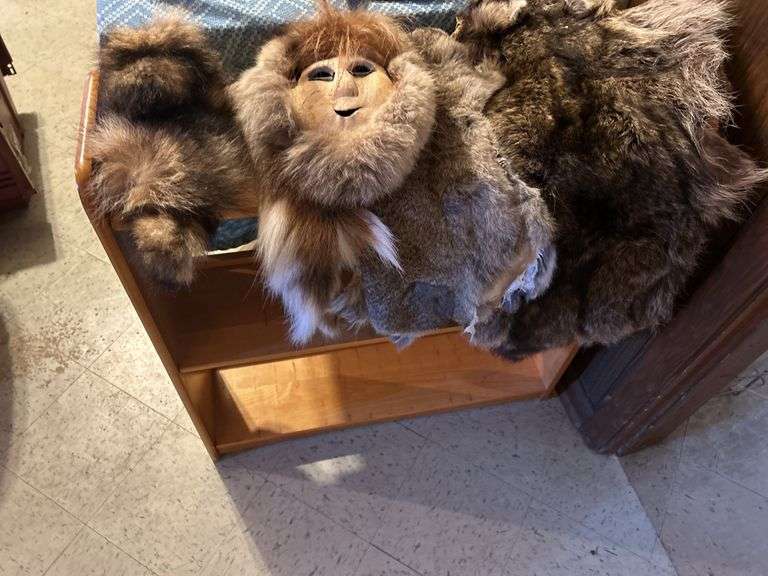 Rabbit & Raccoon Furs, Raccoon Tails, & a Mask