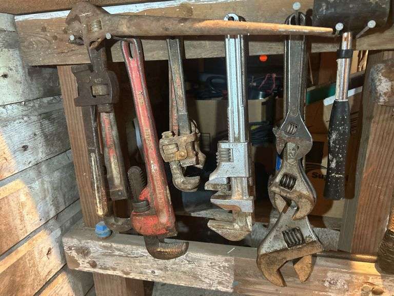 Adjustable Wrenches, Pipe Wrenches, Klein Spud Wrench, & Hammers