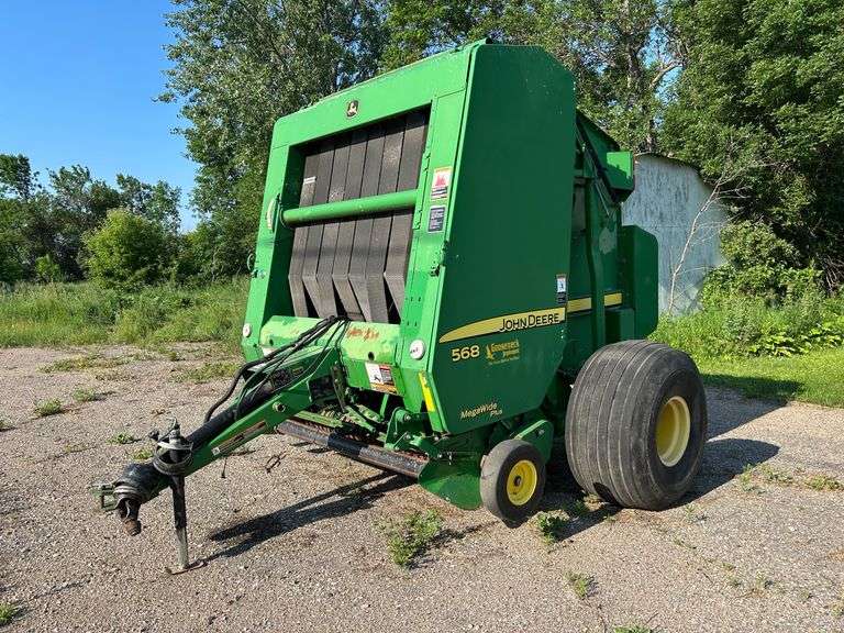 2007 JD 568 Round Baler Megawide Pickup - Net Wrap & Twine