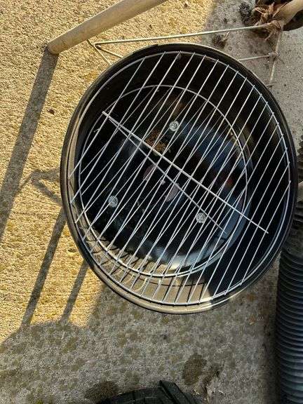 Two Red Charcoal Grills