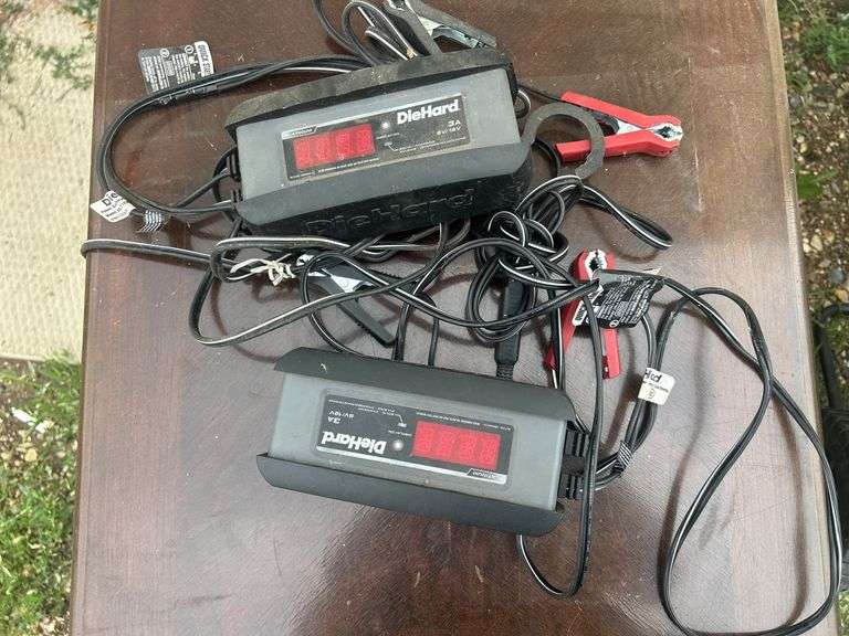End Table with Two Trickle Battery Chargers